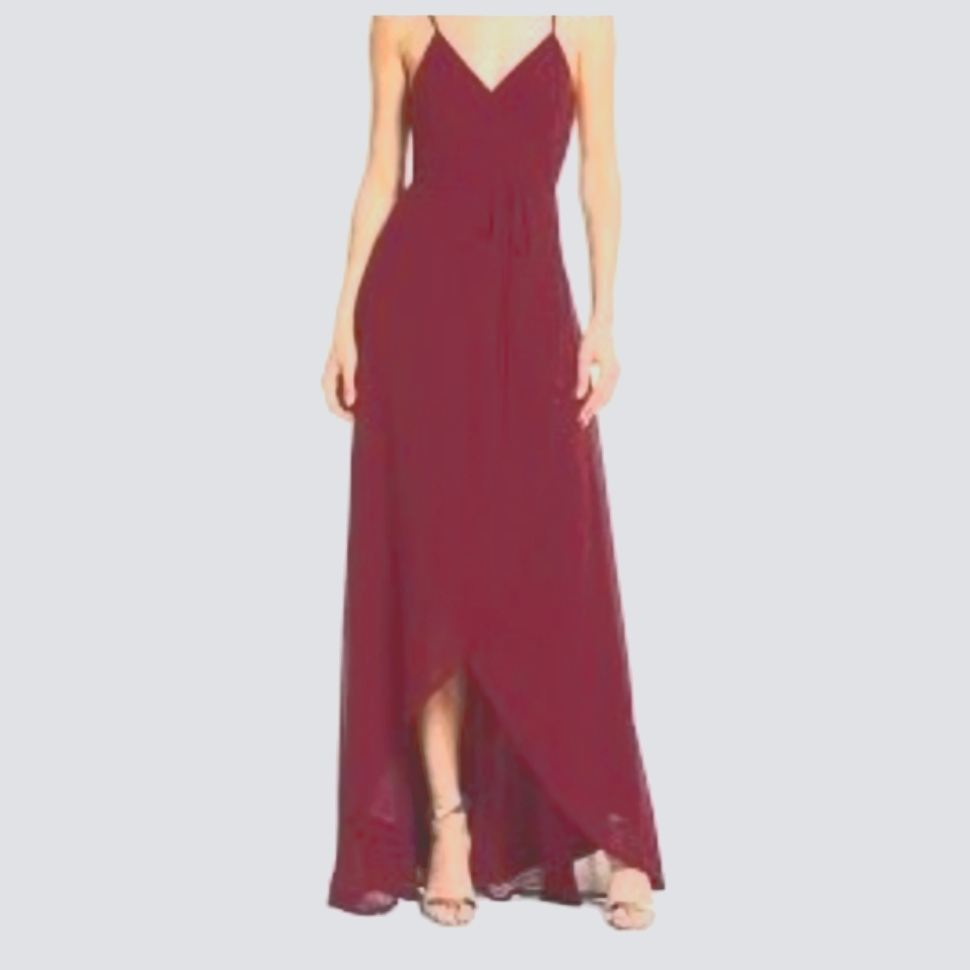 Sale Sorella Vita Dusty Mauve Prom Dress Maxi Hi Low Evening Long Gown Sz.8